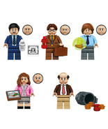 5Pcs TV Series The Office Minifigures Michael Scott Dwight Schrute Mini Blocks - $21.89