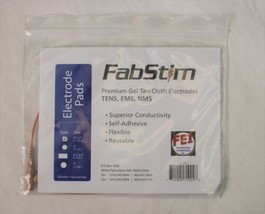 FabStim Premium Gel Tan Cloth Electrodes TENS, EMS, NMS 4 Pack 2&quot;x2&quot; 13-1291-1 - £5.44 GBP