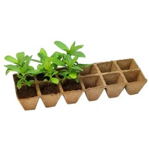 Jiffy, Strip, 8 Cells, 2.5&quot; X 3.0&quot;, 10 Pack, Seed Pots, Gardening, Biodegradable - £12.65 GBP