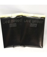 Lane Bryant Daysheer Pantyhose Black Size C 170-200 lbs   2 pair - $10.77