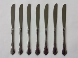 Rogers Deluxe Stainless Flatware Amadeus Mansfield Woodcrest 7 Dinner Knives - £31.00 GBP