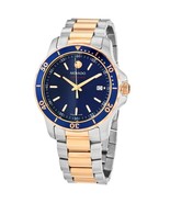 MOVADO 2600149 Series 800 Two Tone Blue Dial Stainless Steel Men&#39;s Watch - £424.00 GBP