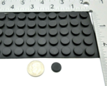 10mm Round Small Rubber Feet  3M Adhesive Backing  3mm Tall  32 Per Package - $10.85