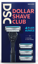 Dollar Shave Club Razor Bundle for All-Terrain Shaving, Razor &amp; 4 Cartridges  - £15.58 GBP