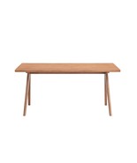 Velentina Rattan Dining Table | Natural Wood Finish - $7,781.85 MXN