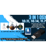 Mac OS X 3 in 1 Bootable USB Flash Drive 32GB Install Upgrade Recover - £28.30 GBP
