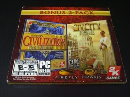 Sid Meier&#39;s Civilization III Gold Edition &amp; Civ City Rome (PC, 2009) - £10.69 GBP