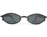 EasyFlip Eyeglasses Frames MOD S2489 Purple Round Sparkly w Clip Ons 49-... - $55.97