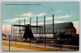 Lorain OH Open Hearth Furnaces National Tube Co Steel Works Ohio Postcard F32 - $8.95