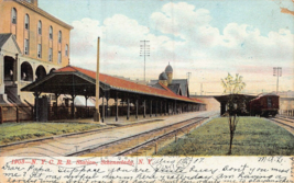 Schenectady New York~N Y C Railroad STATION~1907 Postcard - £9.97 GBP