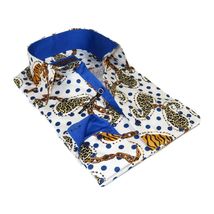 Mens Sports Dress Shirts By AXXESS From Turkey 100% Egyptian Cotton 622-04 White image 5