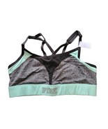 NWT Victoria&#39;s Secret pink ultimate large gray/green  sports bra light s... - $25.00