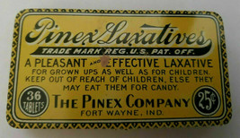 1914 Pinex Laxative Tin Vintage NOS Fort Wayne Ind.  Made USA PB31 - £9.44 GBP