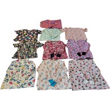 Women&#39;s L Scrub Tops Lot of 10 Nursing Hospital Clothing Uniforms Vintag... - $95.77