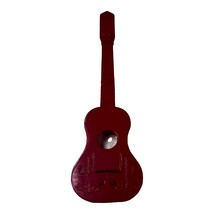 Red Electric Guitar Christmas Tree Ornament Cactus Figurine Statue Paperweight - £15.01 GBP