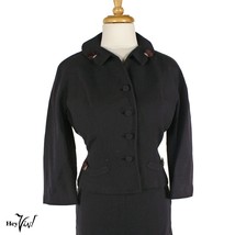 Vintage 40s Navy Blue Jacket Skirt Suit - Modern Deb Juniors - XS - Hey Viv - £67.78 GBP