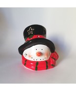 Vintage Snowman Candle Holder/Christmas Tealight Holder/Retro Holiday Ho... - $305.53 MXN