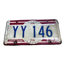 Illinois Collectible License Plate Bicentennial 1976 Original Tag YY 146 Vintage - £11.03 GBP