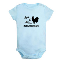 Rise &amp; Shine Mother Cluckers Baby Bodysuit Newborn Romper Infant Jumpsuit Outfit - £8.21 GBP