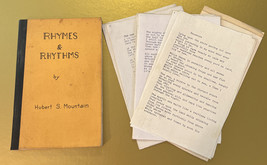 Rhymes &amp; Rhythms by Hubert S. Mountain - Signed With Original Typed Poems - £21.98 GBP