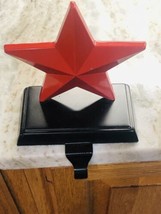 Metal Red Star Stocking Holder. 6x5inches. ShipN24Hours. - £26.28 GBP