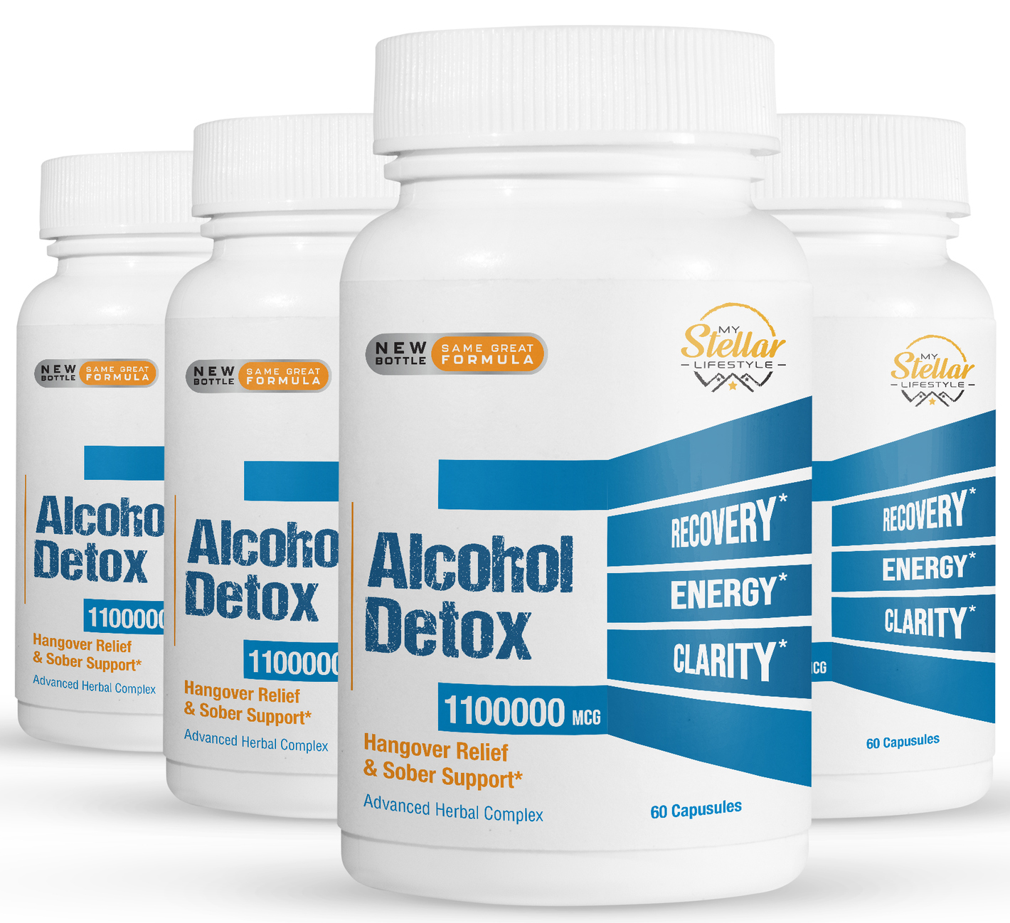 4 Pack Alcohol Detox, hangover relief and sober support-60 Capsules x4 - $126.71