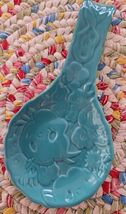 Pioneer Woman ~ Retro ~ Flea Market ~ Teal Floral ~ Stoneware ~ 8.75" Sp... - $30.00