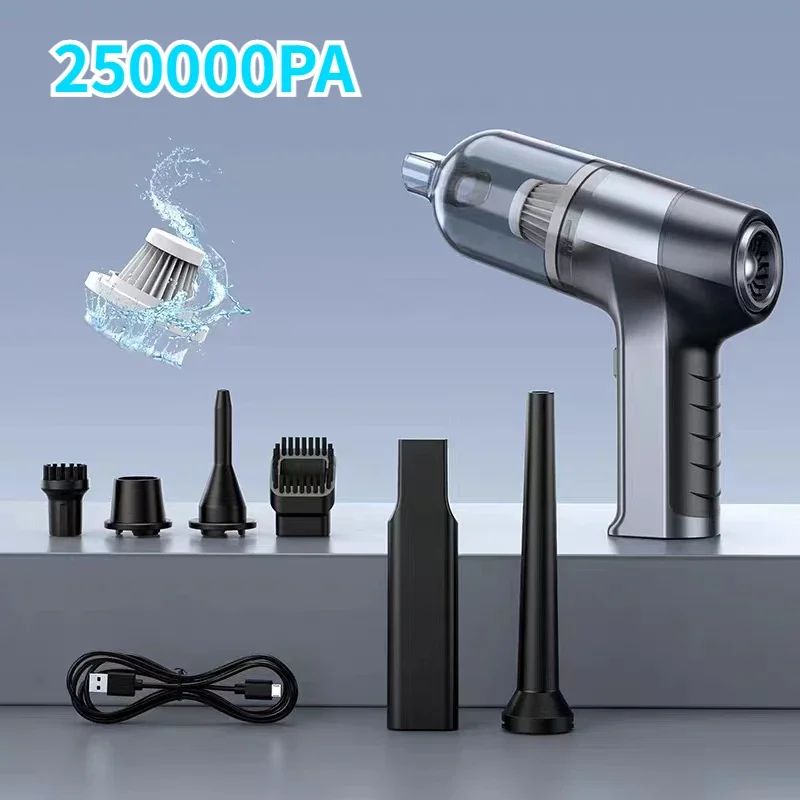 4 in1 Wireless Car Vacuum Cleaner Mini Duster Handheld Vacuum Pump for Home - £37.84 GBP+