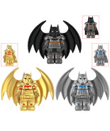 3Pcs DC Super Heroes Batman Minifigures Gold Black Grey Batman Amour Min... - $28.23 CAD