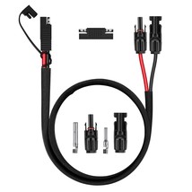 Solar Panel Connector Cable, 10Awg Sae To Male &amp; Female Adapter Pv Extension Cab - $21.98