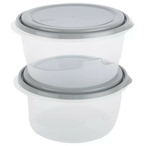 4pks Round 15.7 Cups Food Storage Container - £27.68 GBP