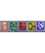 ZAYIX -1959- Switzerland - #B287-291 - Semi Postal - Used - Flora - Flowers - £2.67 GBP