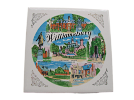 Vintage Colonial Williamsburg Virginia Ceramic Tile Trivet Souvenir Deco... - £13.72 GBP