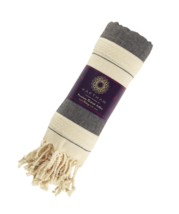 Premium Zeus Black Turkish Beach Bath Towel 35 x 65  Quick Dry Lightweight - $33.49 CAD