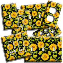 Sunflowers Floral Pattern Light Switch Outlet Plates Kitchen Room Home Art Decor - £13.66 GBP+