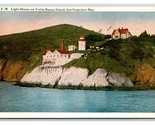 Yerba Buena Island Light House San Francisco California CA UNP WB Postca... - $3.91