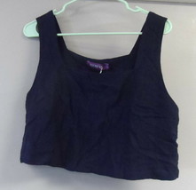 Adore Me Women&#39;s Tank Crop Top Loungewear 10747 Navy Size Large - $7.59