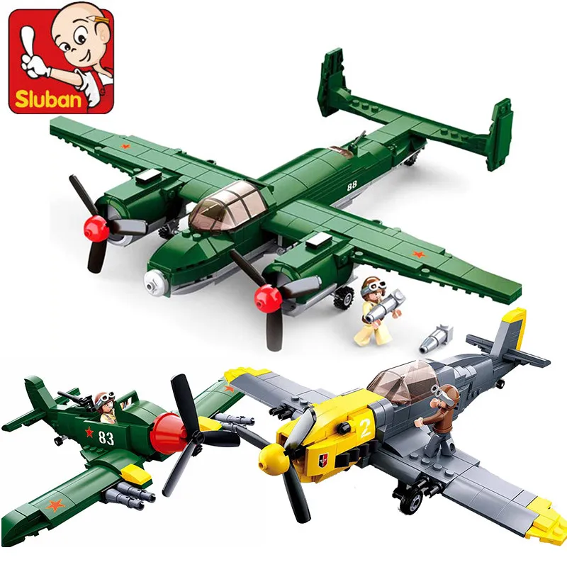 Military Air Forces BF-109 Fighter Soviet Union TU-2 Bomber WW2 Plane Model - £13.58 GBP+
