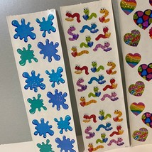 Vintage Sandylion Stickers Set Paint Splatter Bookworm Hearts Noah’s Ark - $24.99