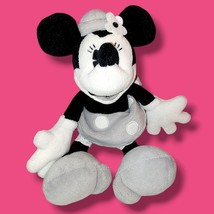 Tokyo Disneyland Disney Monochrome Minnie Mouse Plush RARE Condition EX - $8.03
