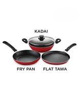 Nonstick Aluminium Cookware Gift Set, Includes Nonstick Flat Tawa, Nonst... - $100.97