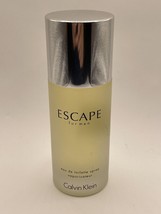 Original Calvin Klein ESCAPE For Men EDT 3.4oz/100ml Frosted 1990’s - NEW NoBox - £55.55 GBP