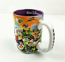 Walt Disney World Grandma 3D Embossed Mug Cup Four Parks One World Vintage - $10.99