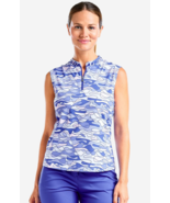 NWT Ladies NIVO Cobalt Blue Linnea Sleeveless Mock Golf Shirt S &amp; XXL - $39.99