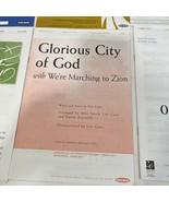 Glorious City of God We&#39;re Marching Zion Sheet Music Word Christian Chur... - $7.43