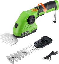 WORKPRO Cordless Grass Shear &amp; Shrubbery Trimmer - 2 in 1 Handheld Hedge Trimmer - £25.13 GBP