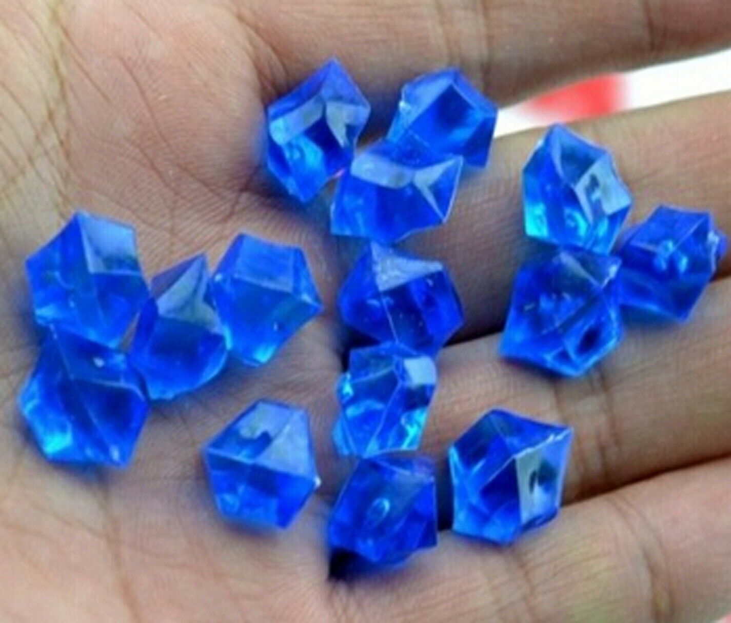 500pcs Blue Tiny Acrylic Ice Crystals Wedding Table Scatters Decorations Xmas - $12.46
