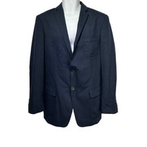 hart schaffner marx blue 2 button wool blazer coat Mens Size M - $44.54