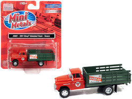 1957 Chevrolet Stakebed Truck Red Texaco - Marfak Lubrication 1/87 HO Scale Mode - £25.88 GBP