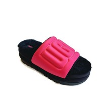 UGG Maxi Graphic Slide Sheepskin Platform Slippers Womens Size 11 Radish... - £46.38 GBP